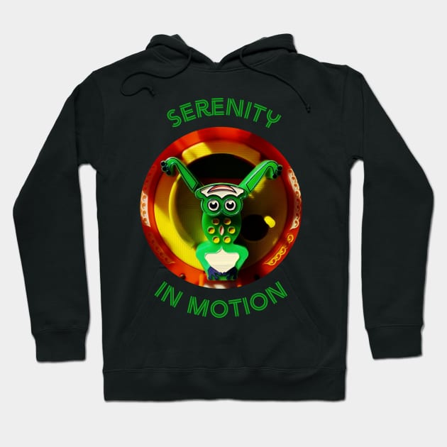 Serenity in Motion - Cute Frog doing Tai Chi Hoodie by FrogAndToadsWorkshop